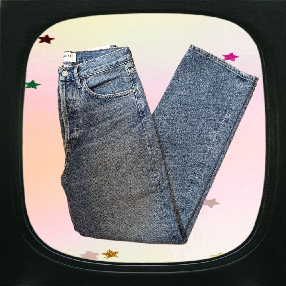 NWT Agolde light wash 90's mid rise loose fit jeans
